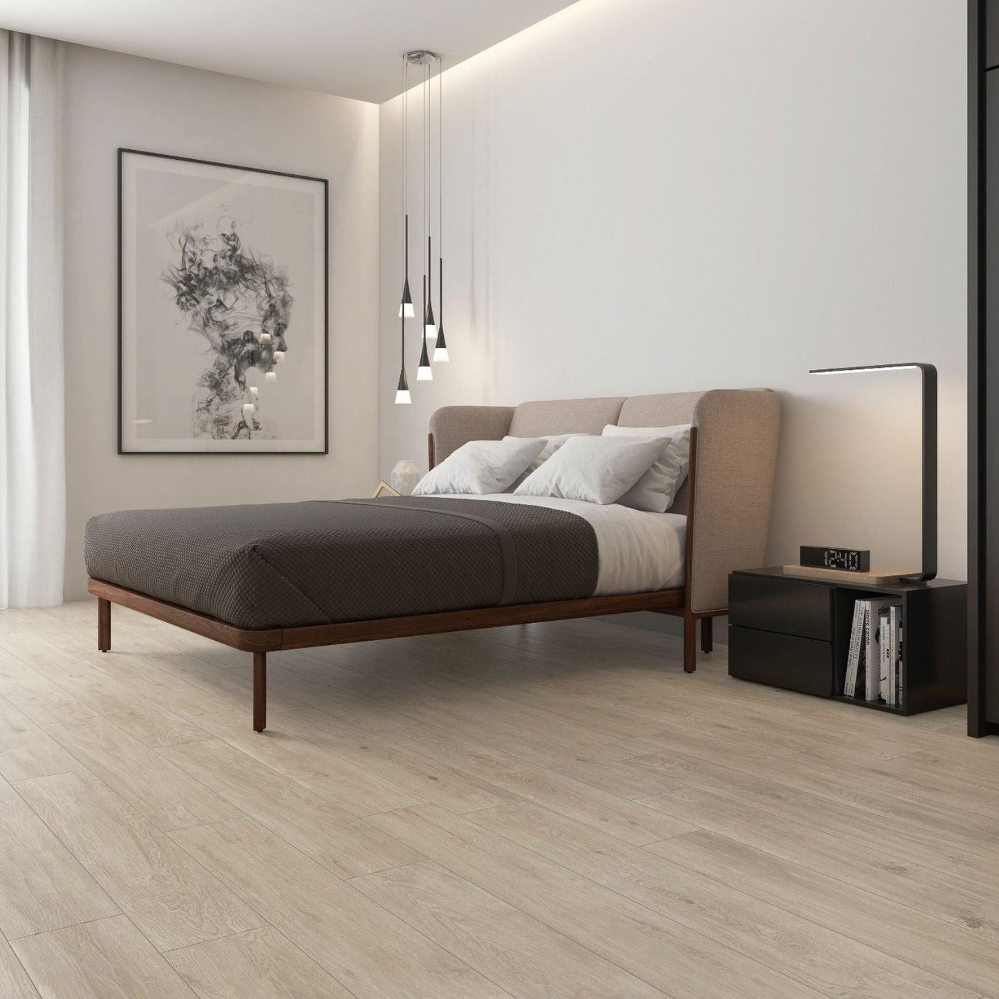 Porcelanato Madera 20x120 Tree Haya - ambiente instalado