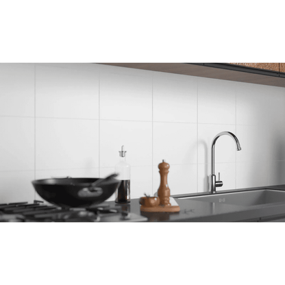 Cerámica para baño 25x40 Blanco Brillo - vista adicional
