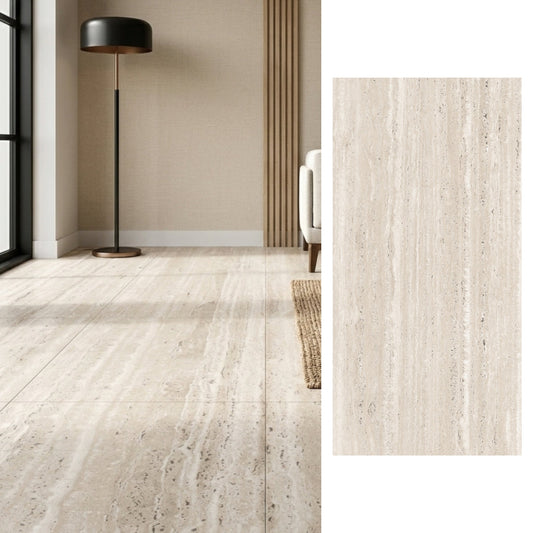 Porcelanato 60x120 Nuvo Travertine Natural - vista adicional
