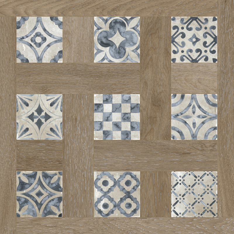 Porcelanato 60x60 Atelier Hydraulic - vista del material