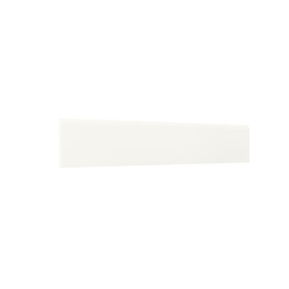 Guardapolvo Cerámica 8x45cm Blanco Mate - vista del material