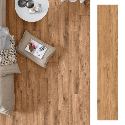 Porcelanato 20x120 Bricola Brown - ambiente instalado 2