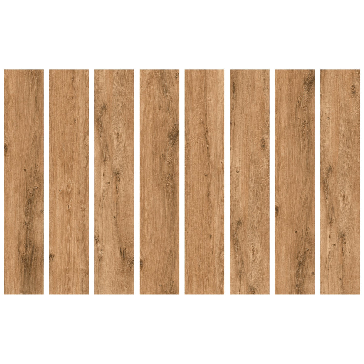 Porcelanato 20x120 Bricola Brown - variedad de caras