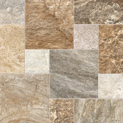 Cerámica 60x60 Carajas Brown - variedad de caras 2