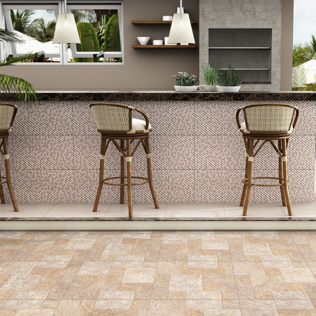 Cerámica 60x60 Carajas Beige - ambiente instalado 2