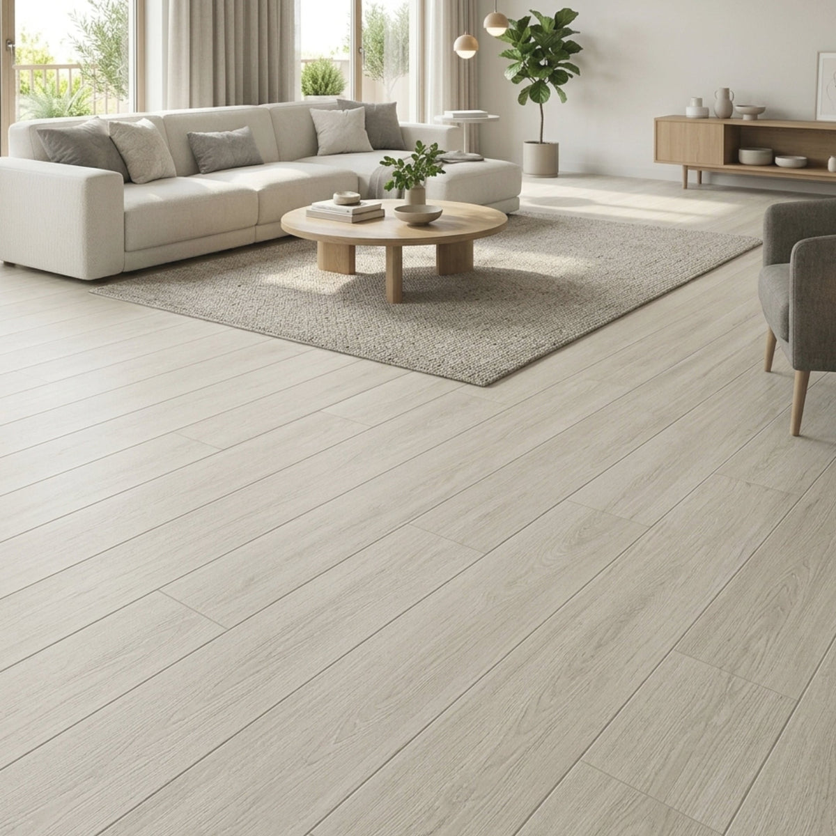 Cerámica 15.4x60 Cauhita Beige - ambiente instalado