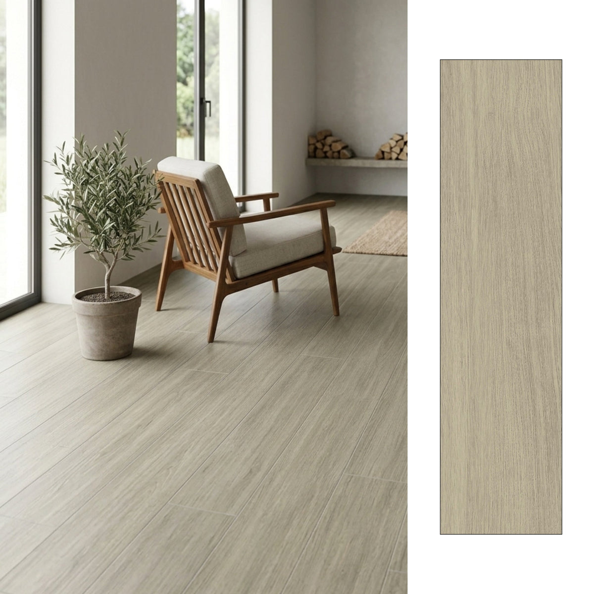 Cerámica 15,4x60 Cauhita Brown