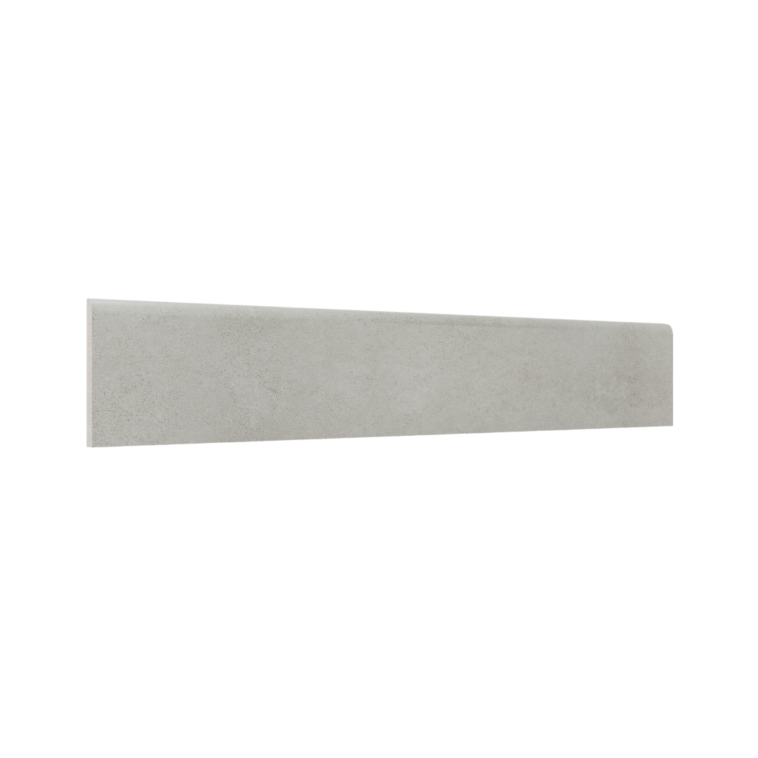 Guardapolvo Porcelanato 10x60cm Cemento Silver - vista del material