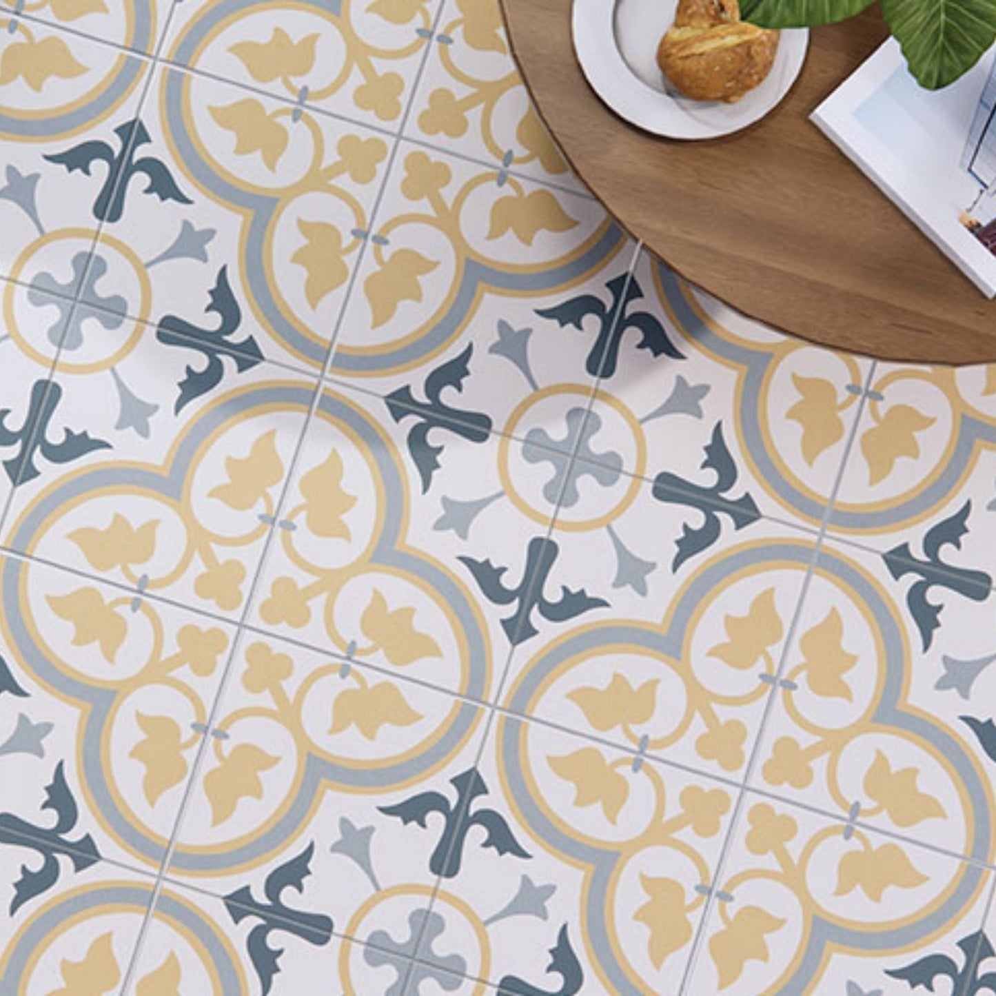 Porcelanato 45x45 Dover Beige - ambiente instalado