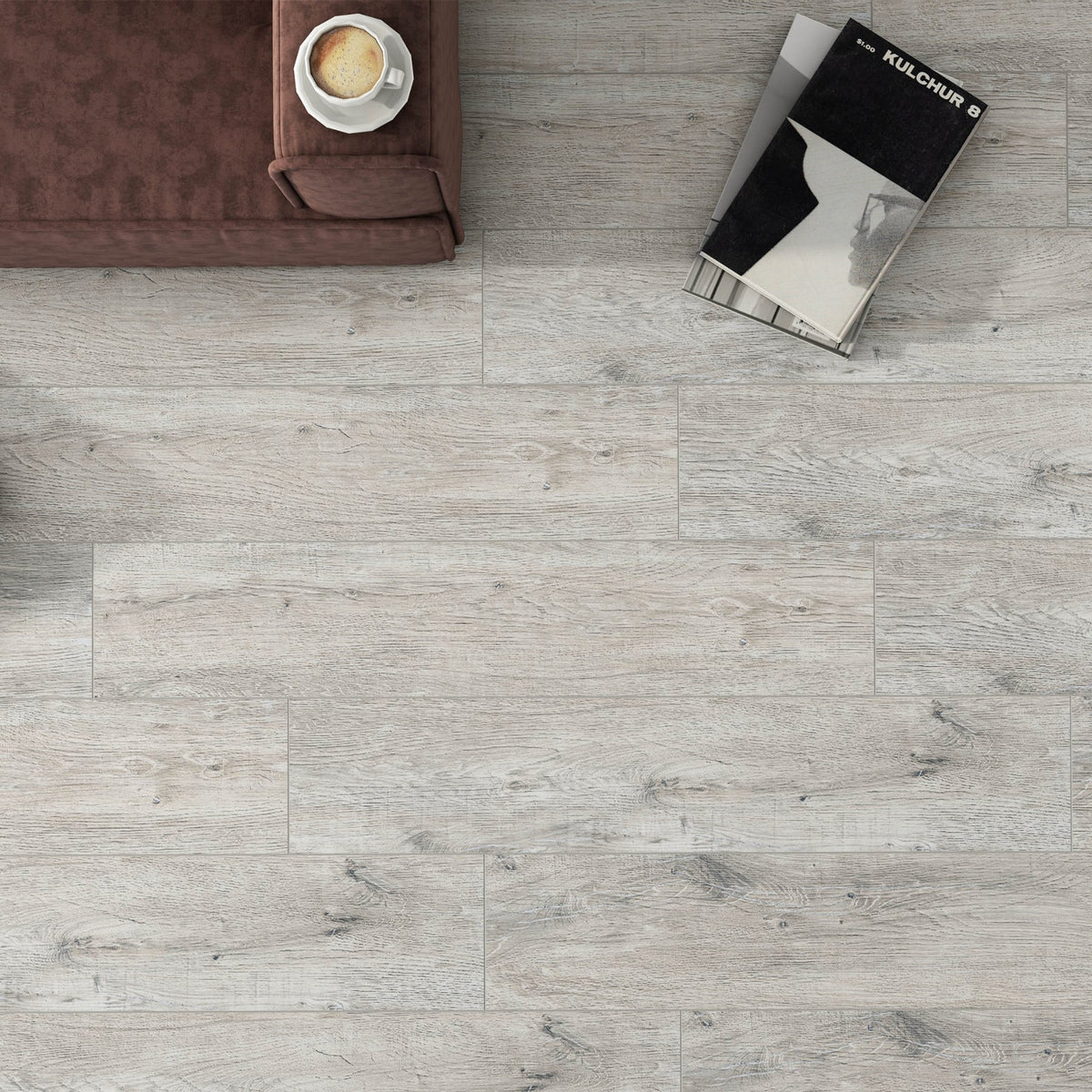 Porcelanato 20x120 Bricola Silver - vista adicional