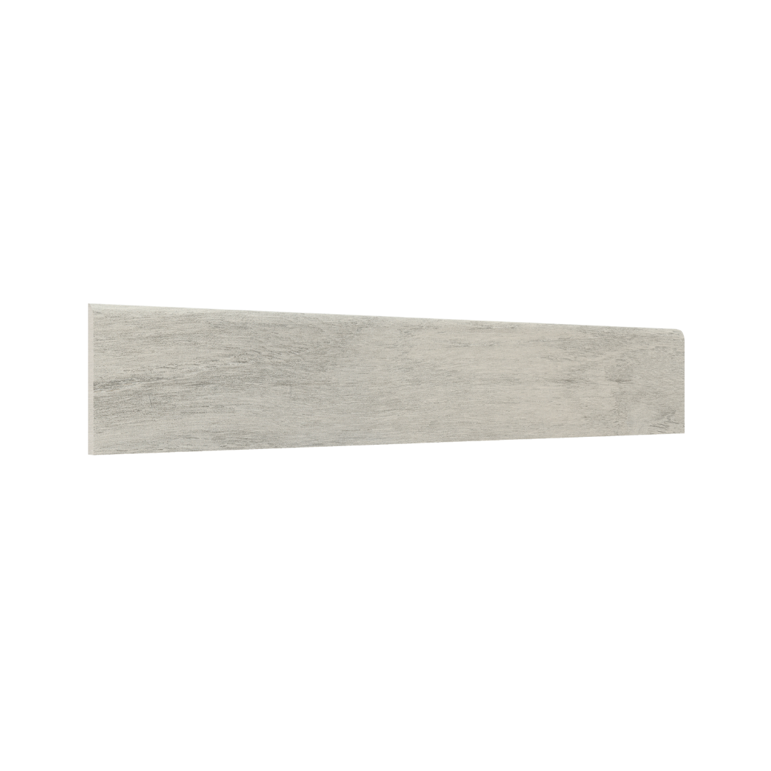 Guardapolvo Porcelanato 10x60cm Madera Silver - vista del material