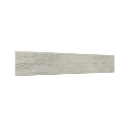 Guardapolvo Porcelanato 10x60cm Madera Silver - vista del material