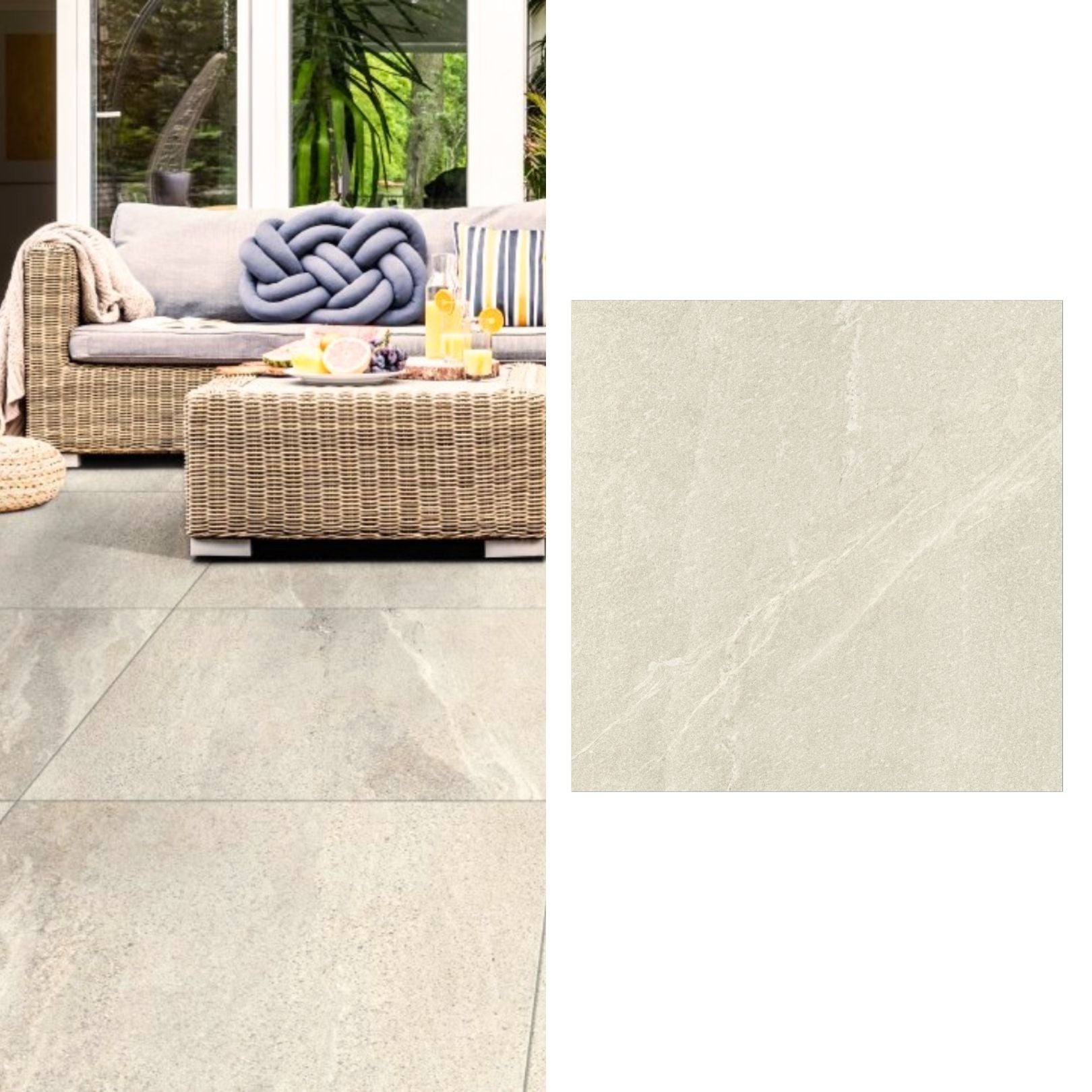 Cerámica tipo piedra 60x60 Petros Beige Out - imagen principal