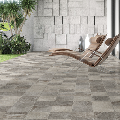 Cerámica 60x60 Pavia Gris - ambiente instalado