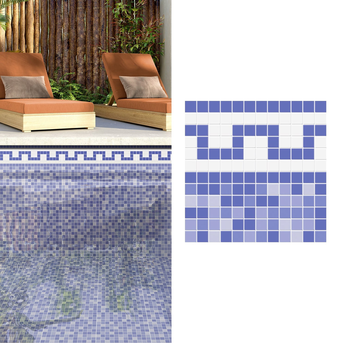 Cerámica Pool Decor Marino 33x33 cm para Piscinas