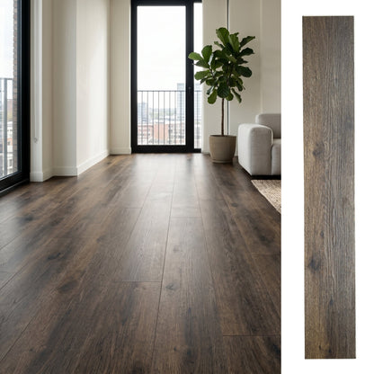 Piso Vinílico SPC 18x122 Wood Moka 5,3mm