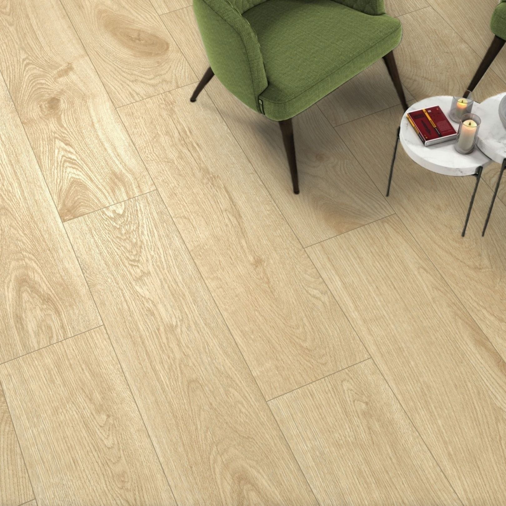 Porcelanato Madera 20x80cm Timber Redwood - ambiente instalado