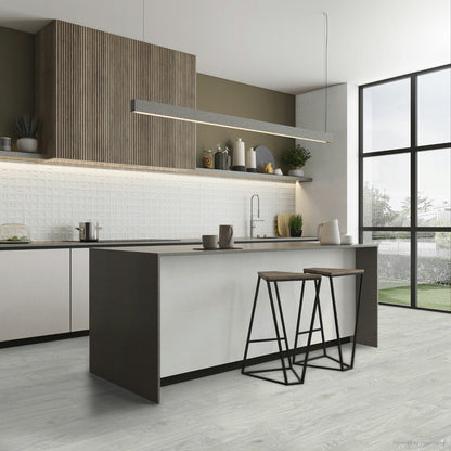 Porcelanato Madera 20x80cm Timber Grey - ambiente instalado