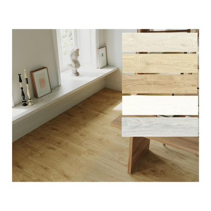Porcelanato Madera 20x80cm Timber Redwood - ambiente instalado 2