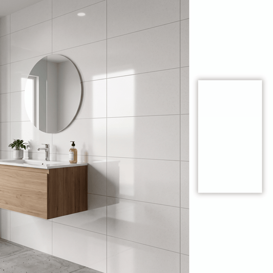 Cerámica 33x60 Absolute White Brillo