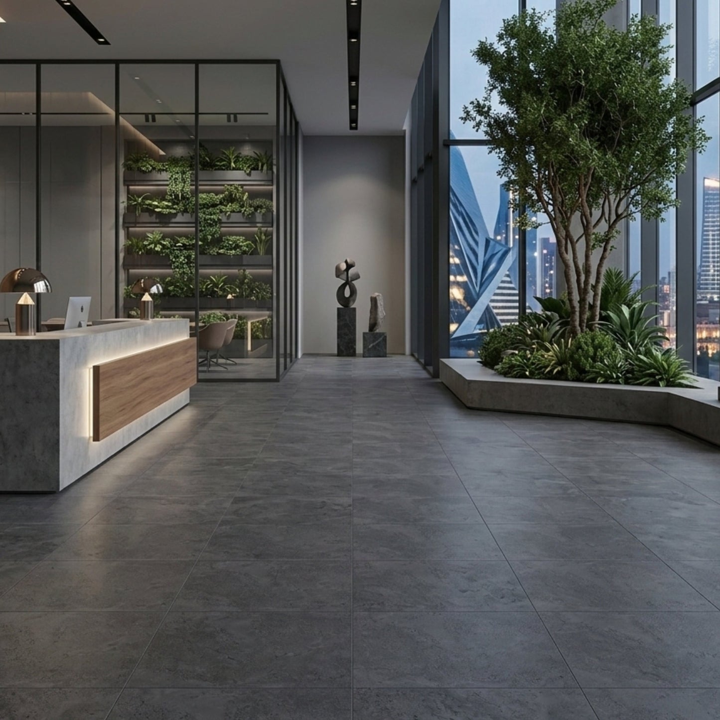 Porcelanato 60x60 Apriko Anthracite
