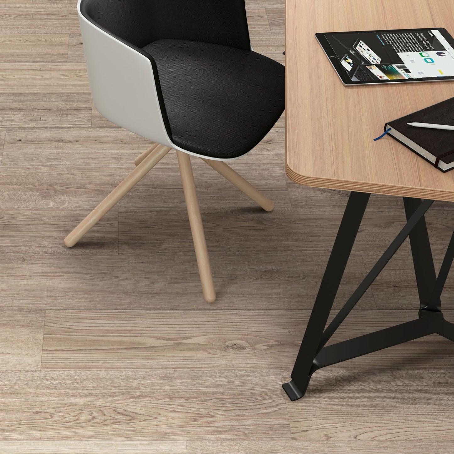 Porcelanato Baywood Maple 23x120 - ambiente instalado
