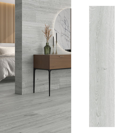 Porcelanato Baywood Pearl 23x120 - vista mixta