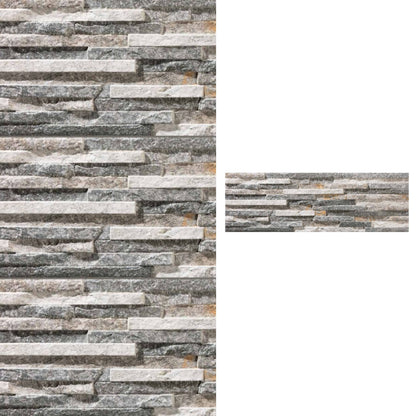 Porcelanato 17x52 Behobia Gris - vista mixta