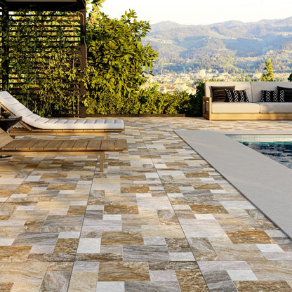 Cerámica 60x60 Carajas Brown - ambiente instalado