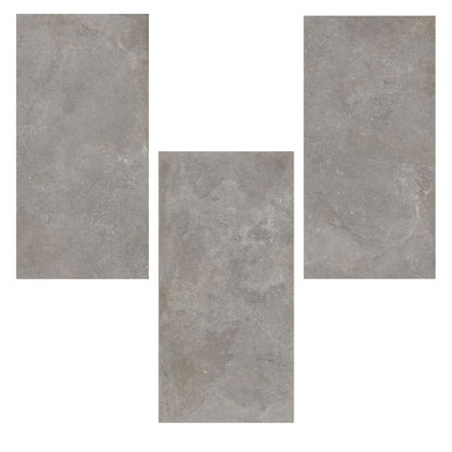 Porcelanato Cassian Ash 60x120 Cemento Gris Claro - vista palmeta