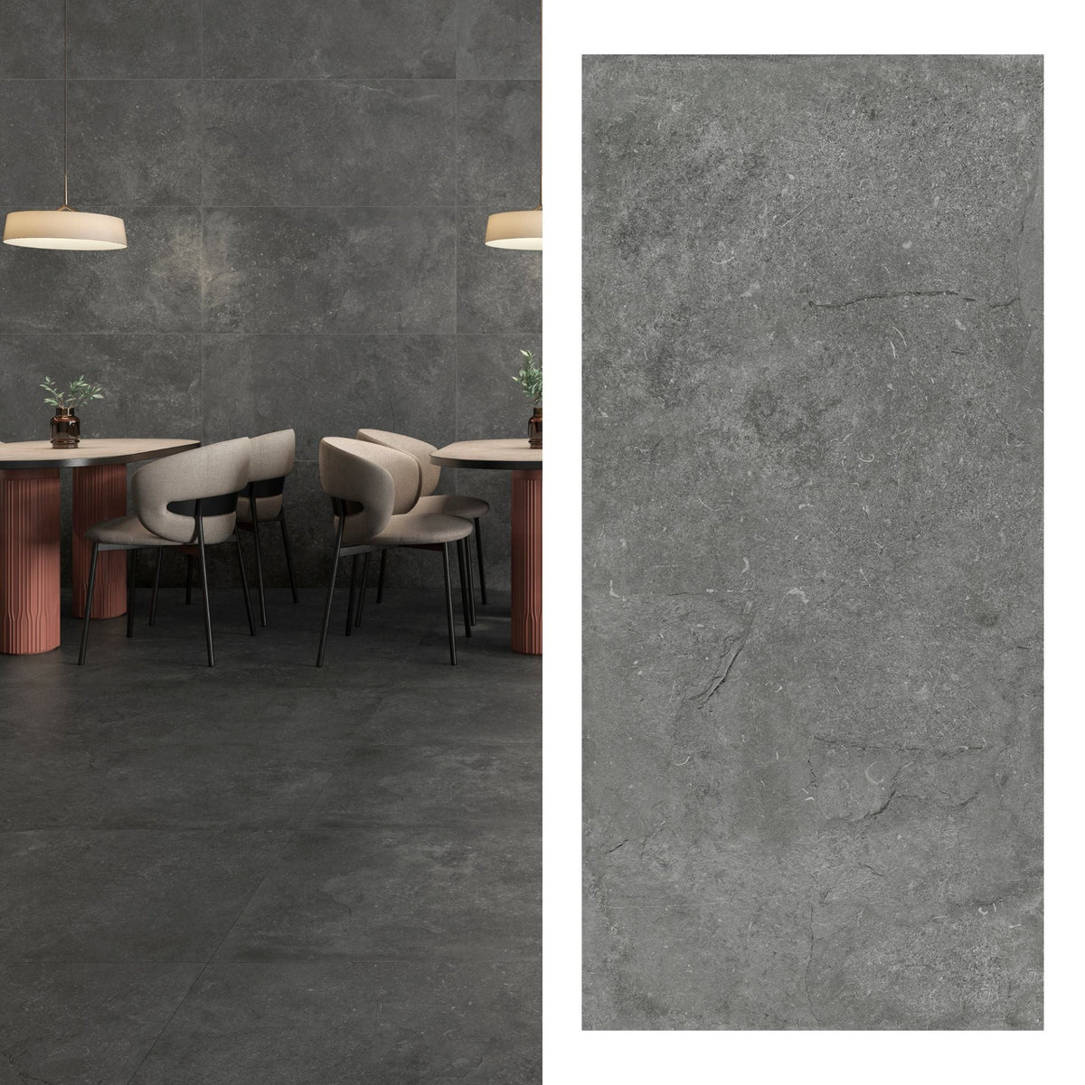 Porcelanato Brit Stone Gris Lapatto 60x120 cm