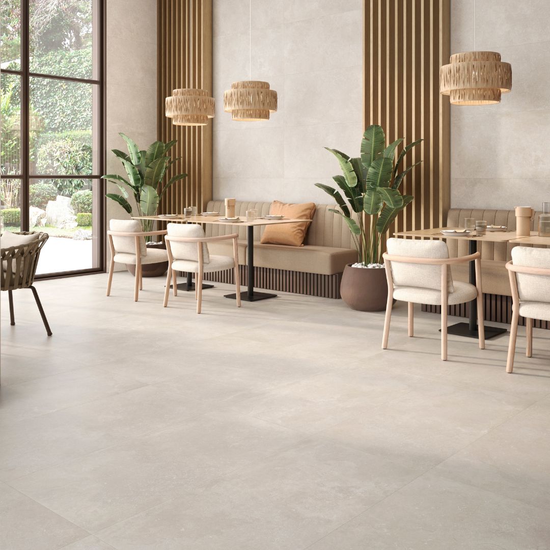 Porcelanato Cassian Sand 60x120 - ambiente instalado