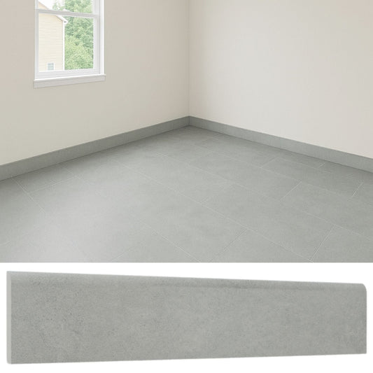 Guardapolvo Cerámica 8x45cm Cemento Grey