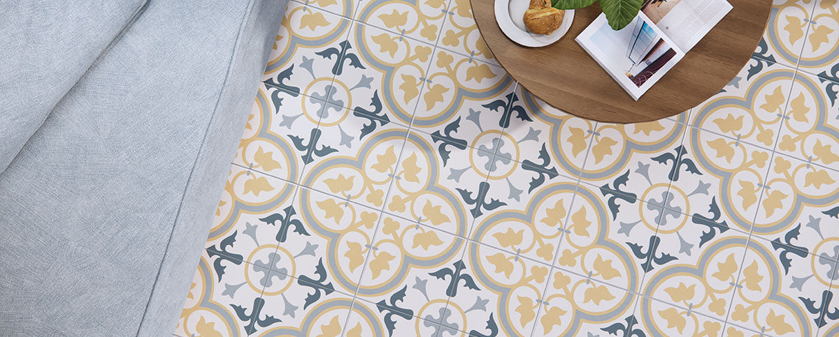 Porcelanato 45x45 Dover Beige - ambiente instalado 2