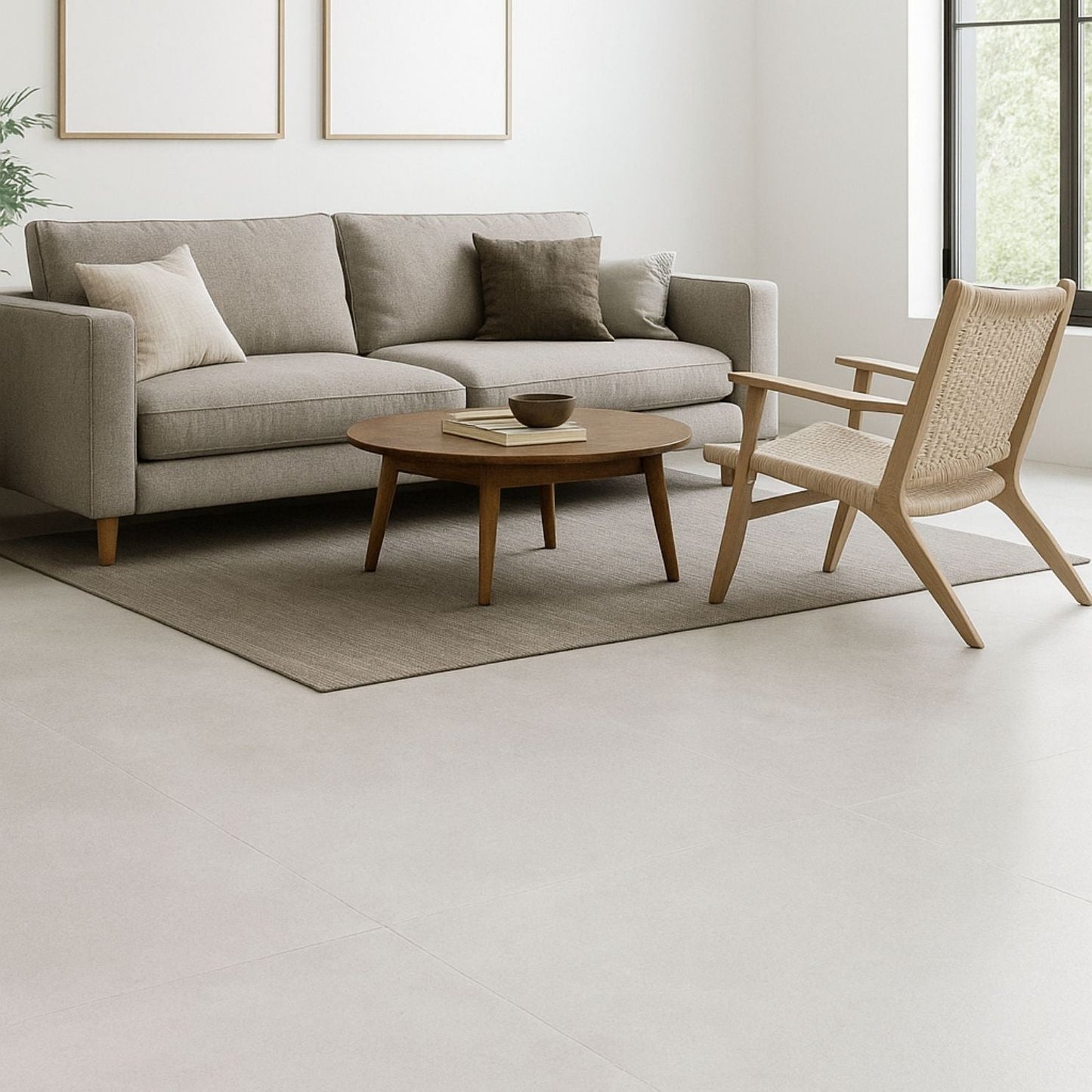 Porcelanato 60x60 Flik Bianco - ambiente instalado