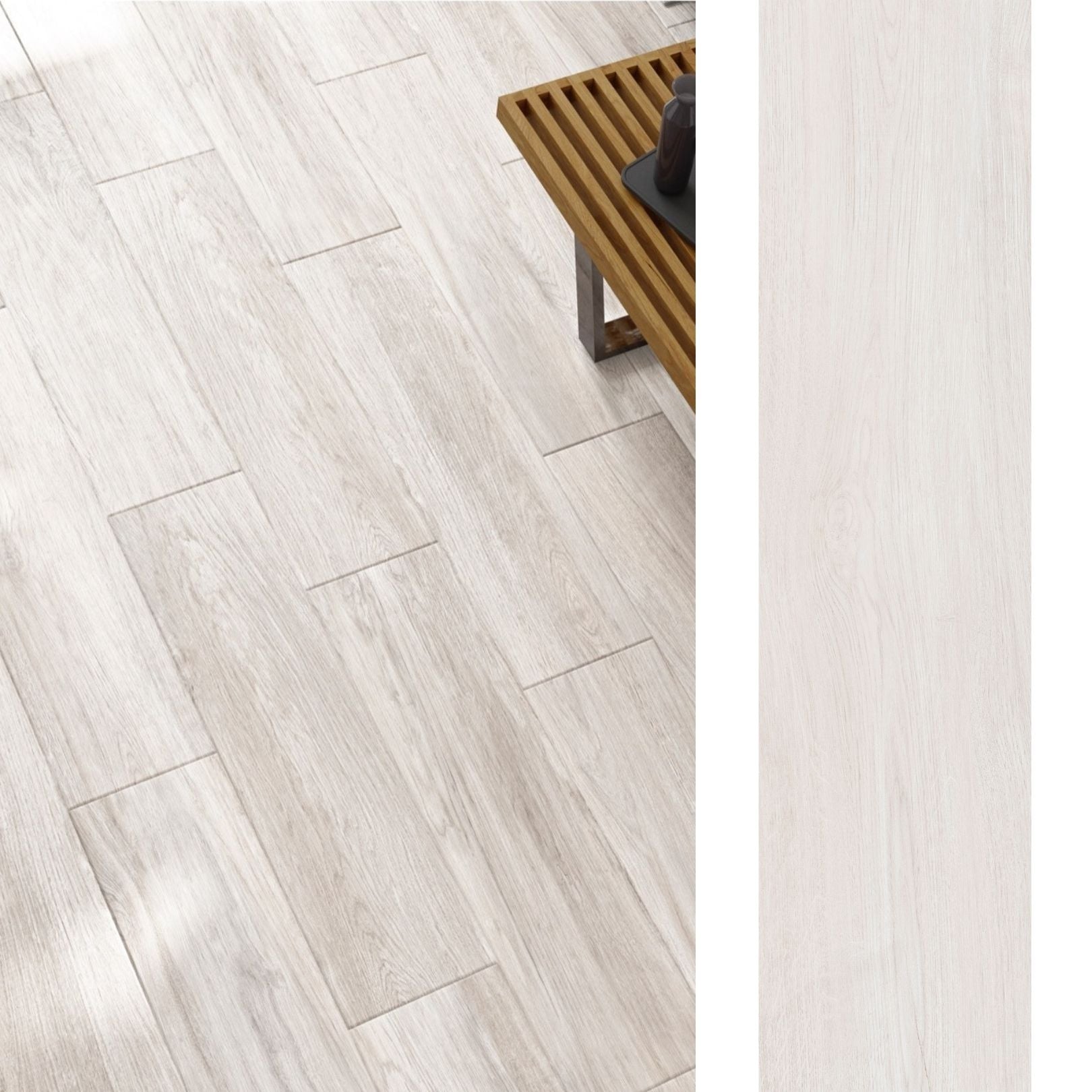 Porcelanato 22.5x90 Landes Blanc - imagen principal