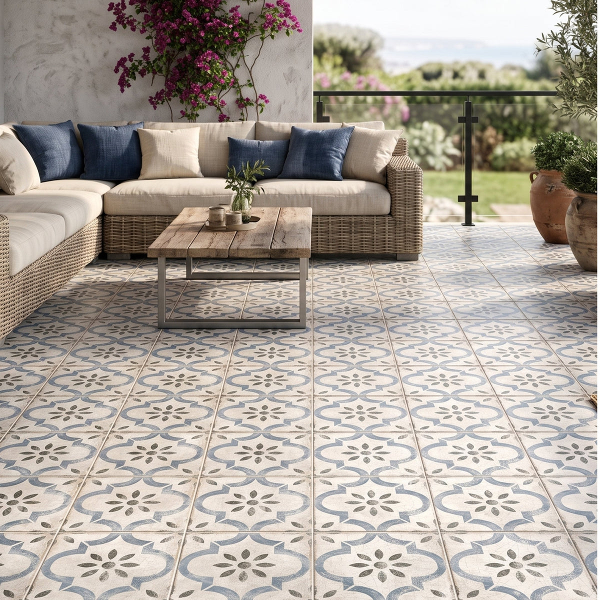 Porcelanato 45x45 Leeds Blue