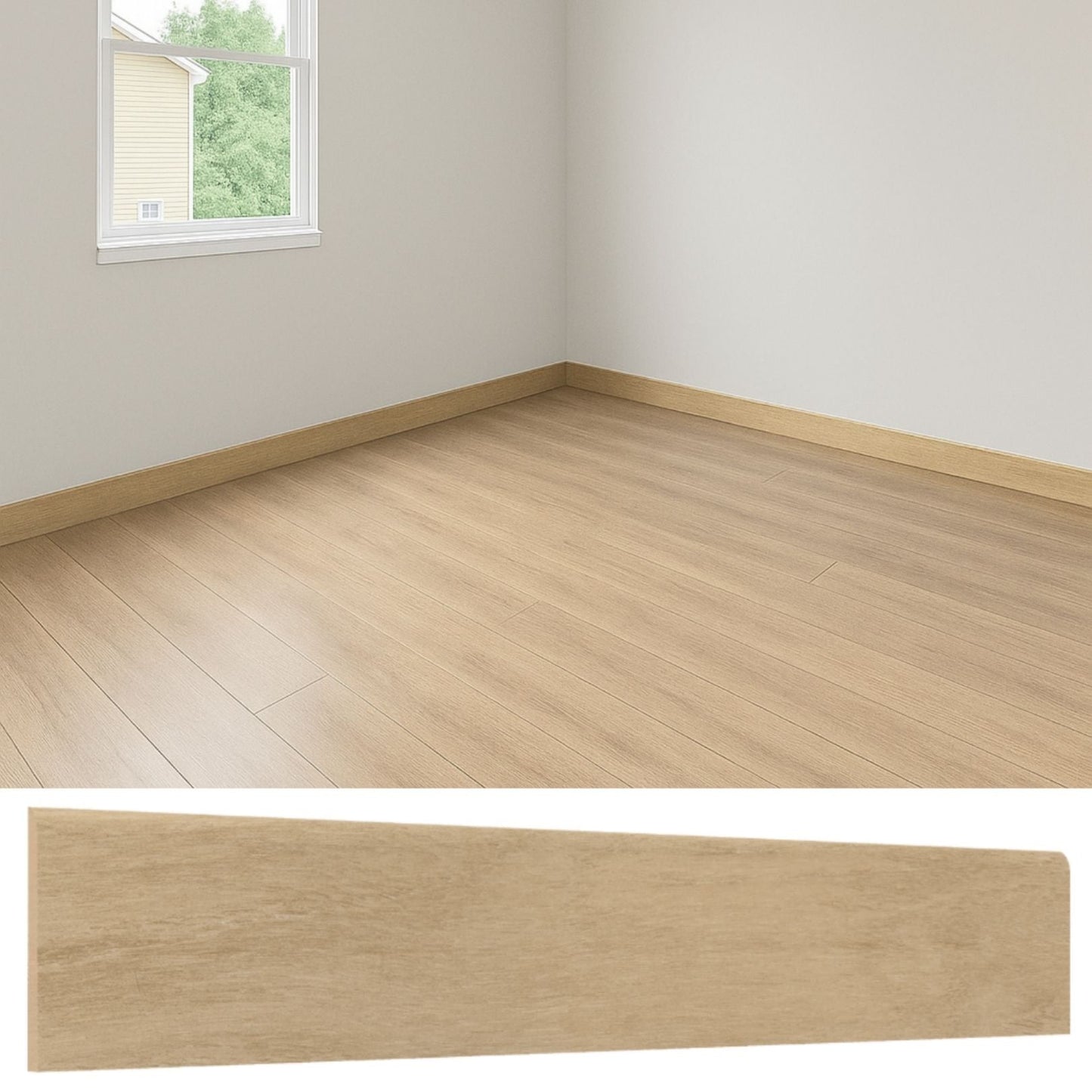 Guardapolvo Porcelanato 10x60cm Madera Oak - imagen principal