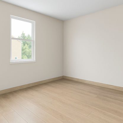 Guardapolvo Porcelanato 10x60cm Madera Haya - ambiente instalado