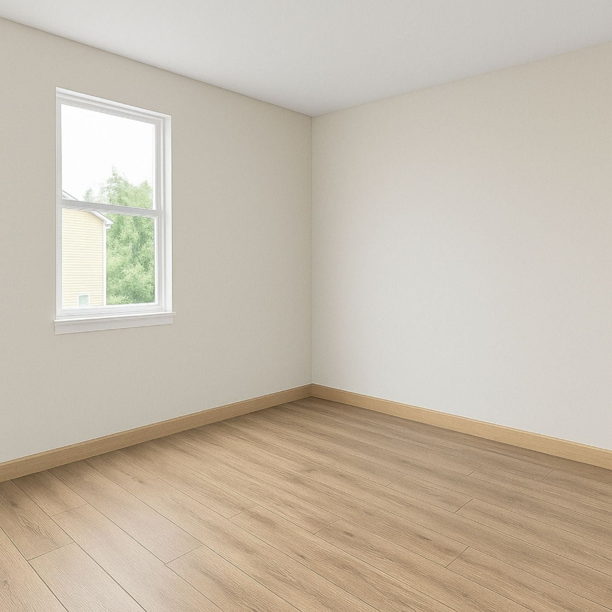 Guardapolvo Cerámica 8x45cm Madera Roble - ambiente instalado