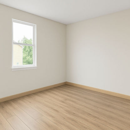 Guardapolvo Cerámica 8x45cm Madera Roble - ambiente instalado