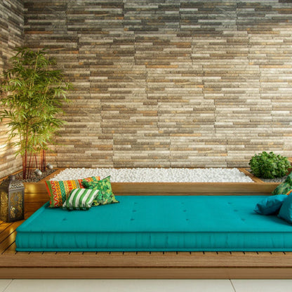 Cerámica 34x58 Magma Brown - ambiente instalado