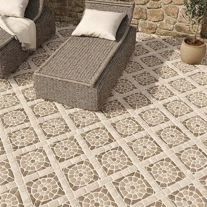 Cerámica tipo piedra 60x60 Mirage Stone Out - ambiente instalado