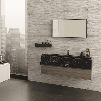 Cerámica 31x60 New Buzios White - ambiente instalado