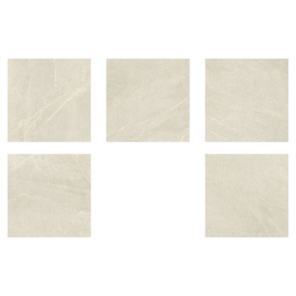 Cerámica tipo piedra 60x60 Petros Beige Out - variedad de caras